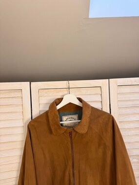 Aberdeen Brown Suede Bomber Jacket
